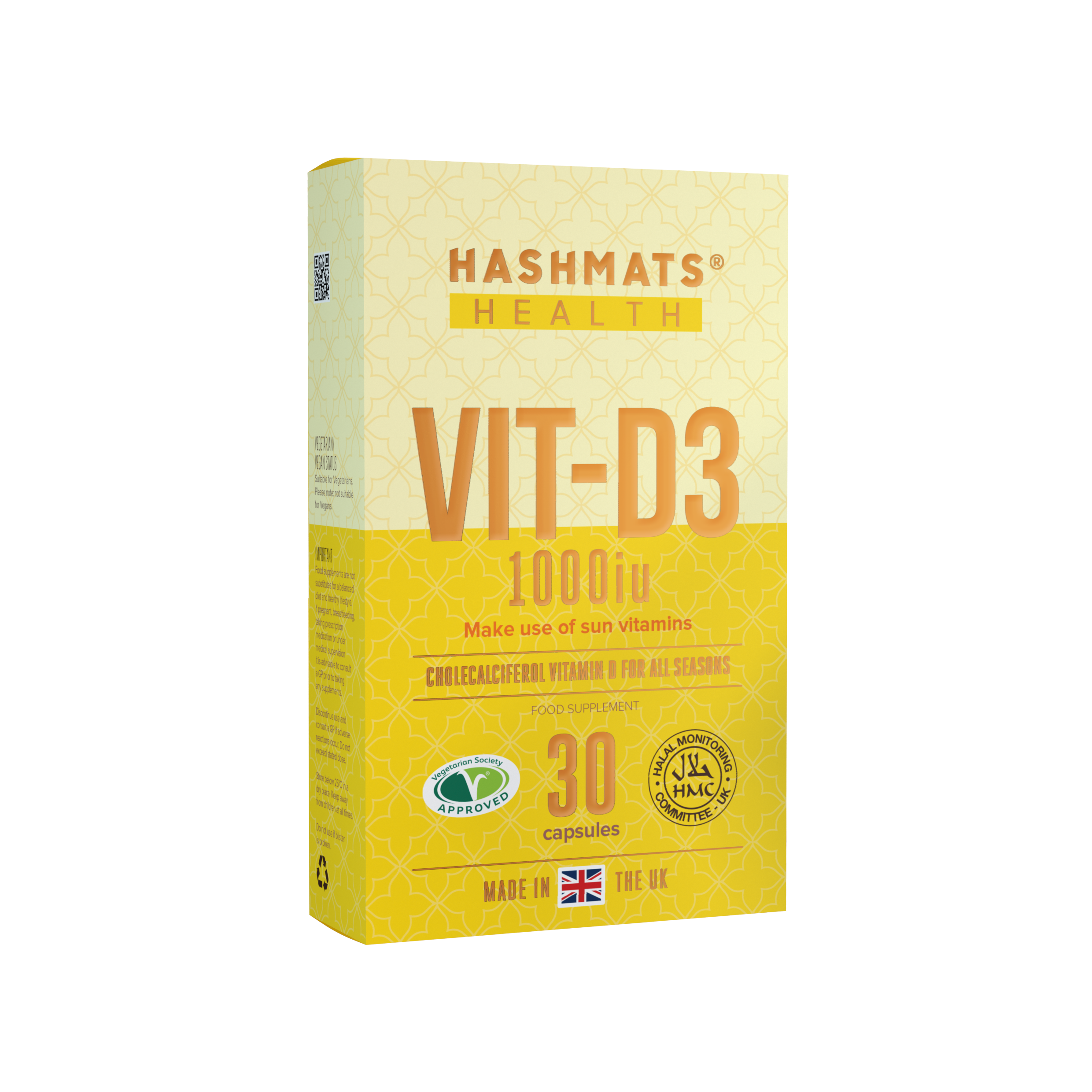 Vitamin D 1000iu - Vit-D3 by HASHMATS®