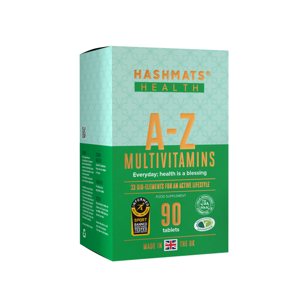 A-Z Multivitamins 90 - with 33 Bio-elements by HASHMATS®