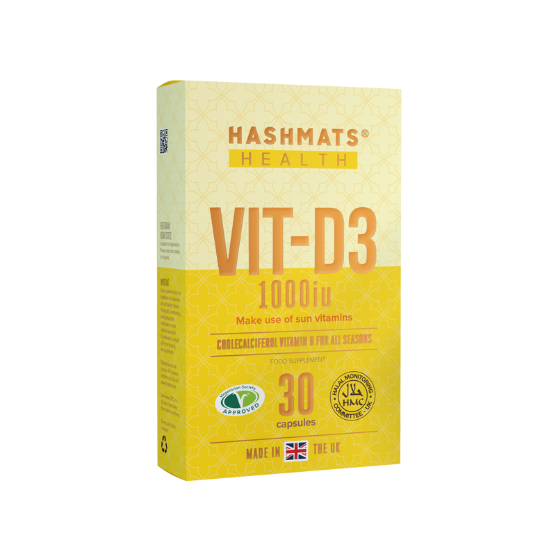 Vitamin D 1000iu - Vit-D3 by HASHMATS® (Exp 07/2024)