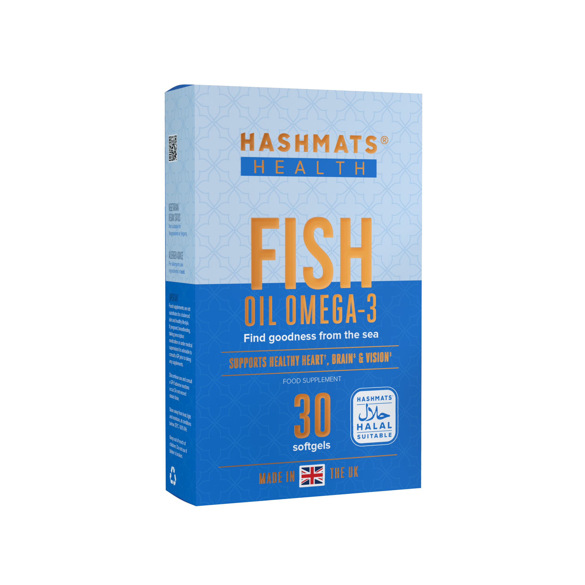 Fish Oil Omega-3 Halal Gelatine by HASHMATS®