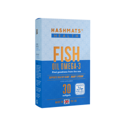 Fish Oil Omega-3 (30 softgels x6) Halal Gelatine by HASHMATS®