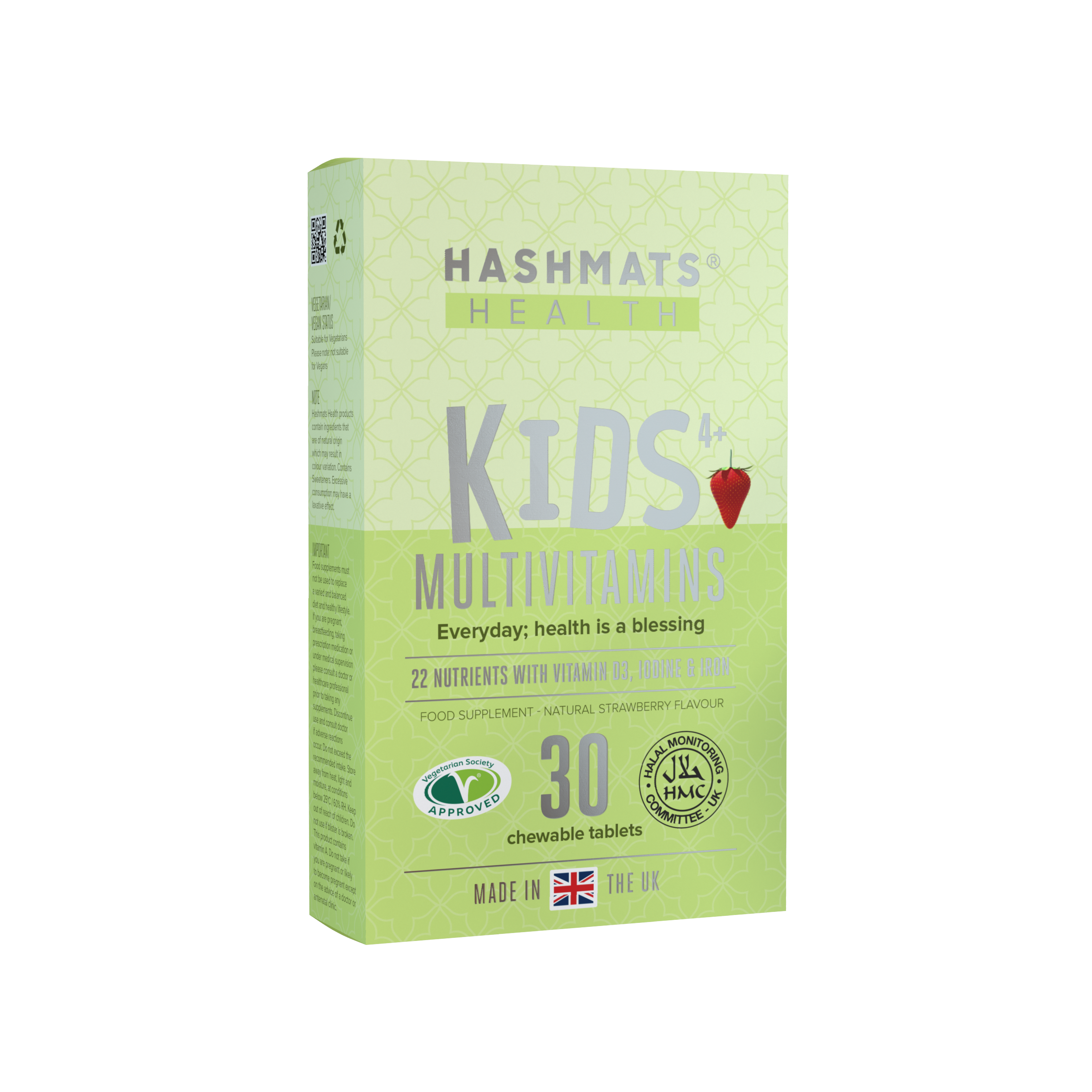 Kids Multivitamins Chewable - 21 Nutrients by HASHMATS®