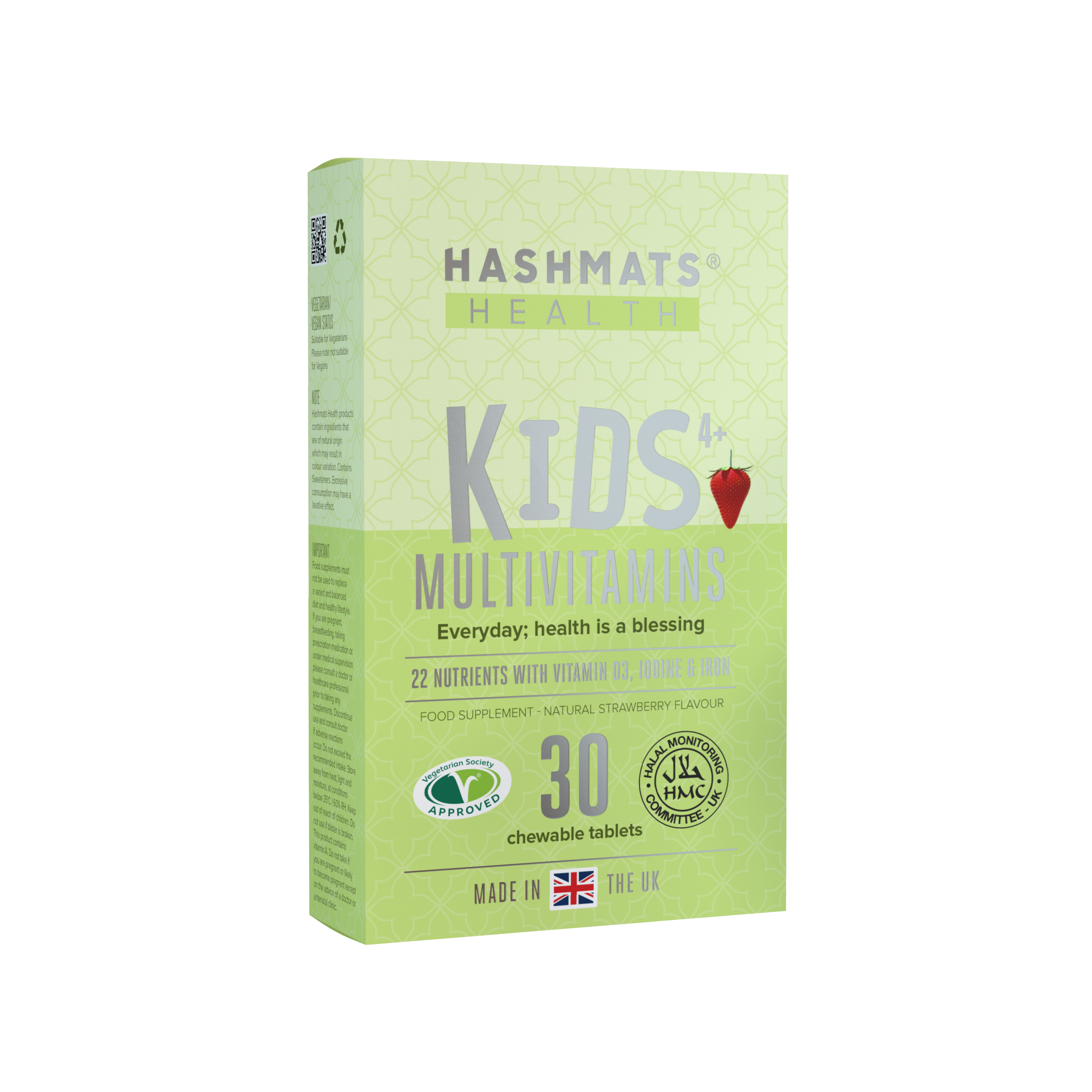 Kids Multivitamins Chewable - 22 Nutrients by HASHMATS®