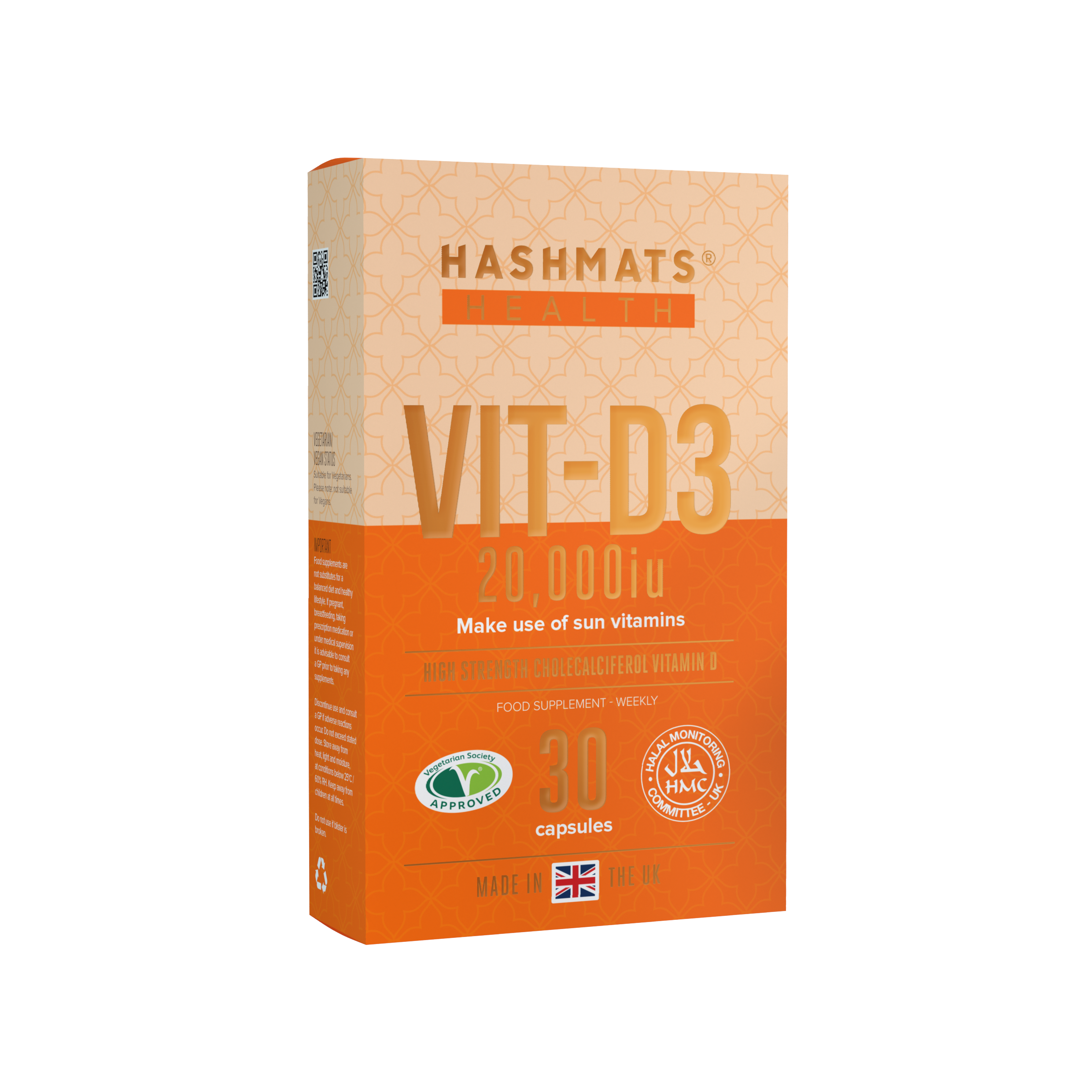 Vitamin D 20000iu - Vit-D3 by HASHMATS®