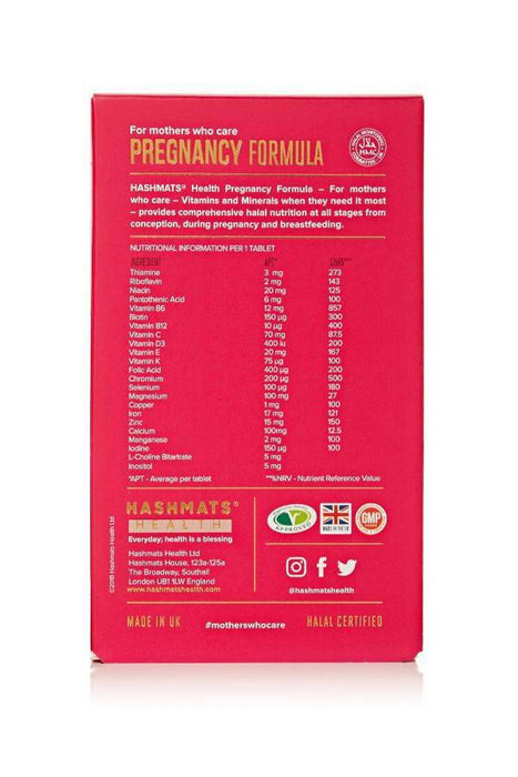 halal vitamins HabibaaCare® Pregnancy Vitamins and Minerals (30 tablets x6) Bundle - Hashmats Health