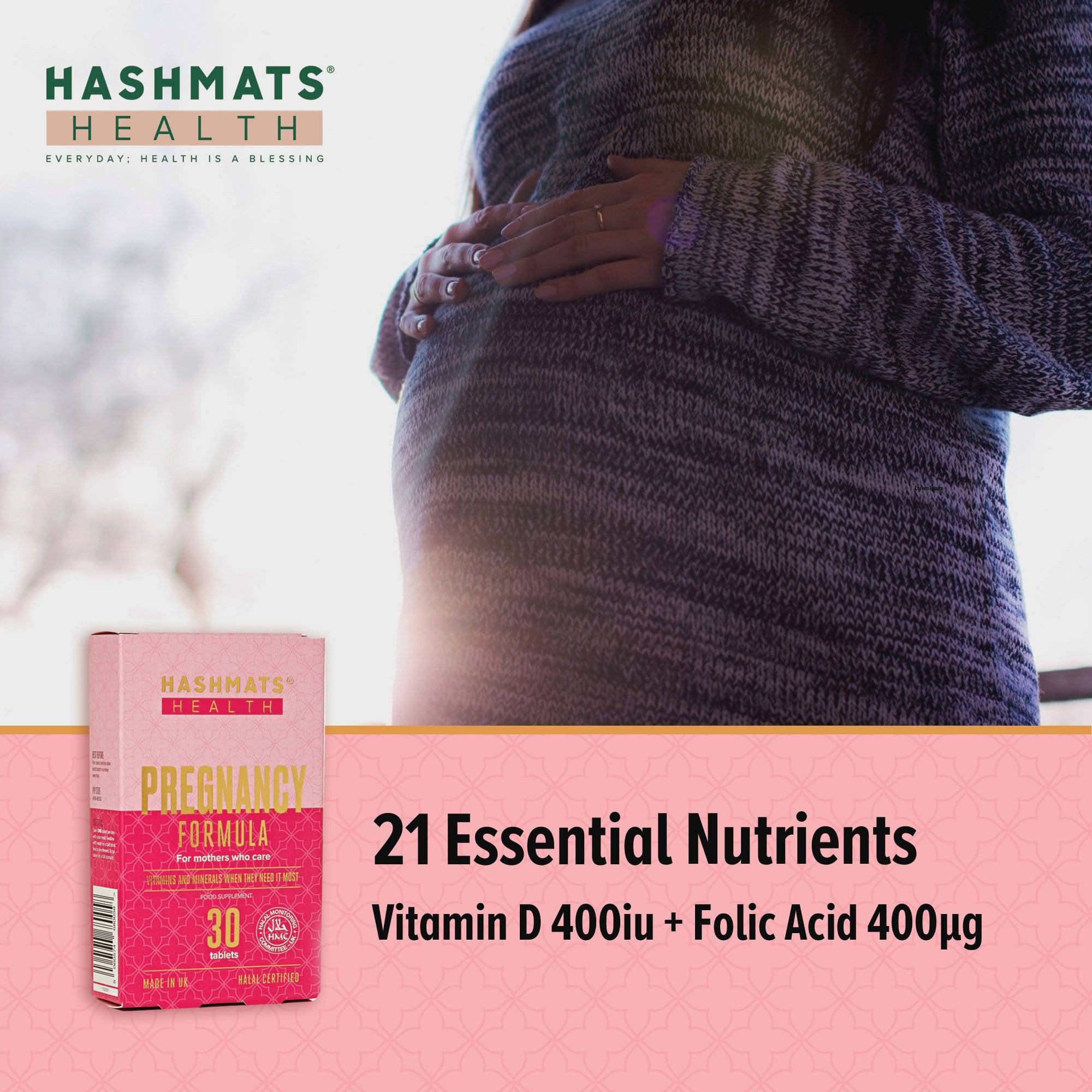 halal vitamins HabibaaCare® Pregnancy Vitamins and Minerals - by HASHMATS® - Hashmats Health