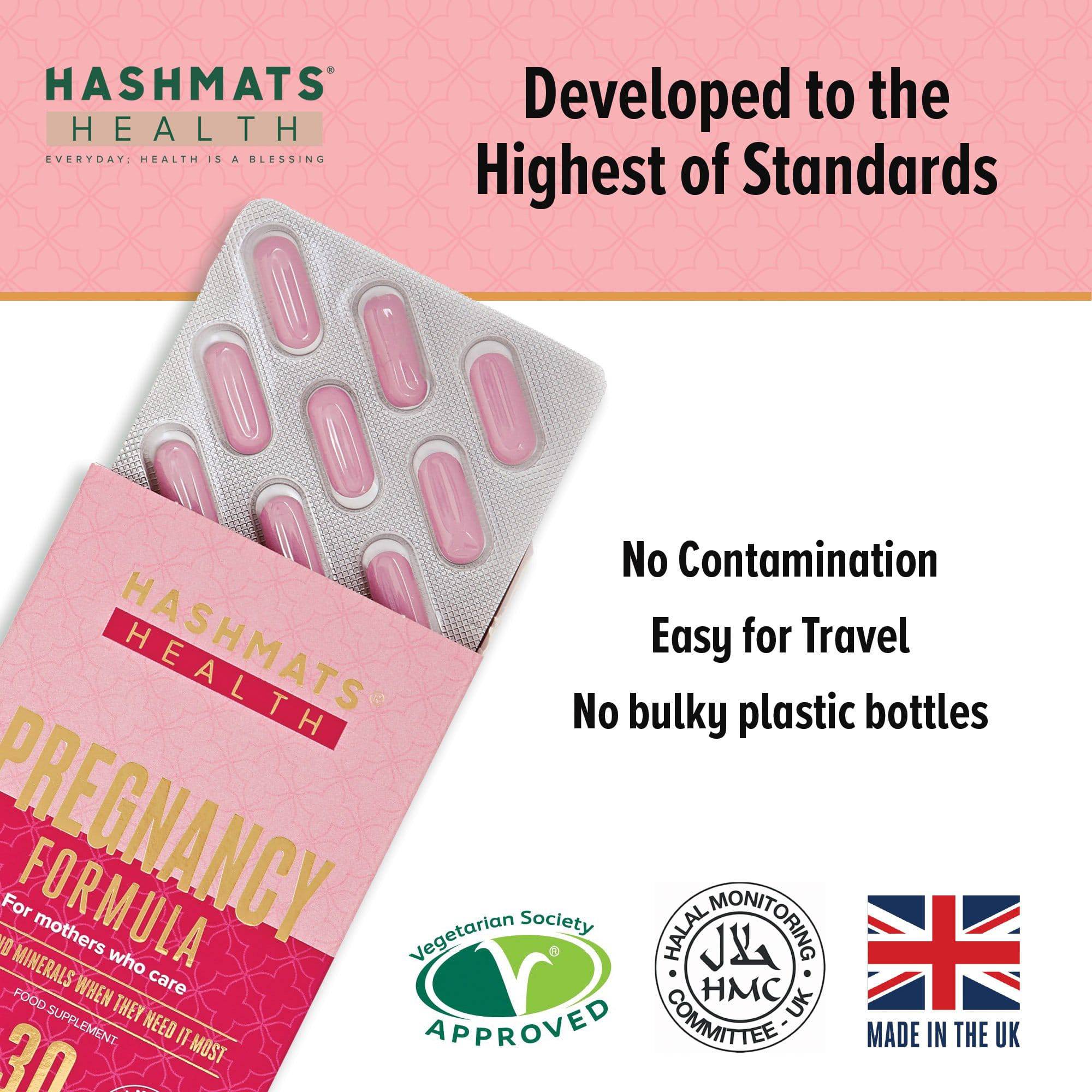 halal vitamins HabibaaCare® Pregnancy Vitamins and Minerals - by HASHMATS® - Hashmats Health