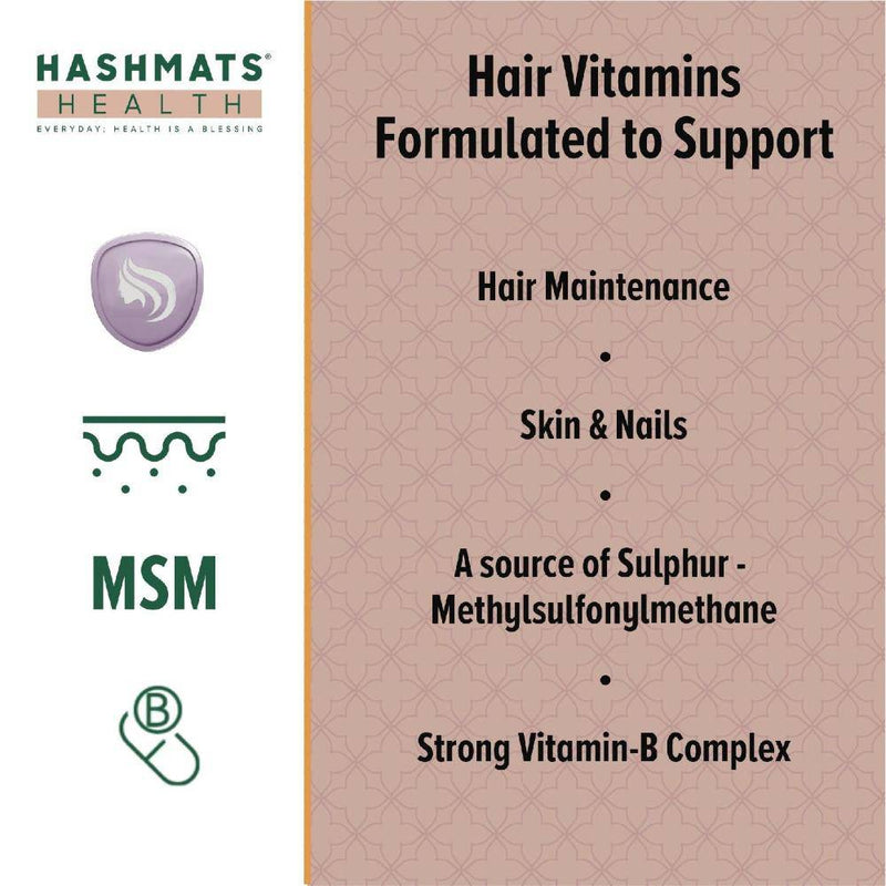 halal vitamins Hair, Skin & Nail Vitamins Vegan by HASHMATS® - Hashmats Health